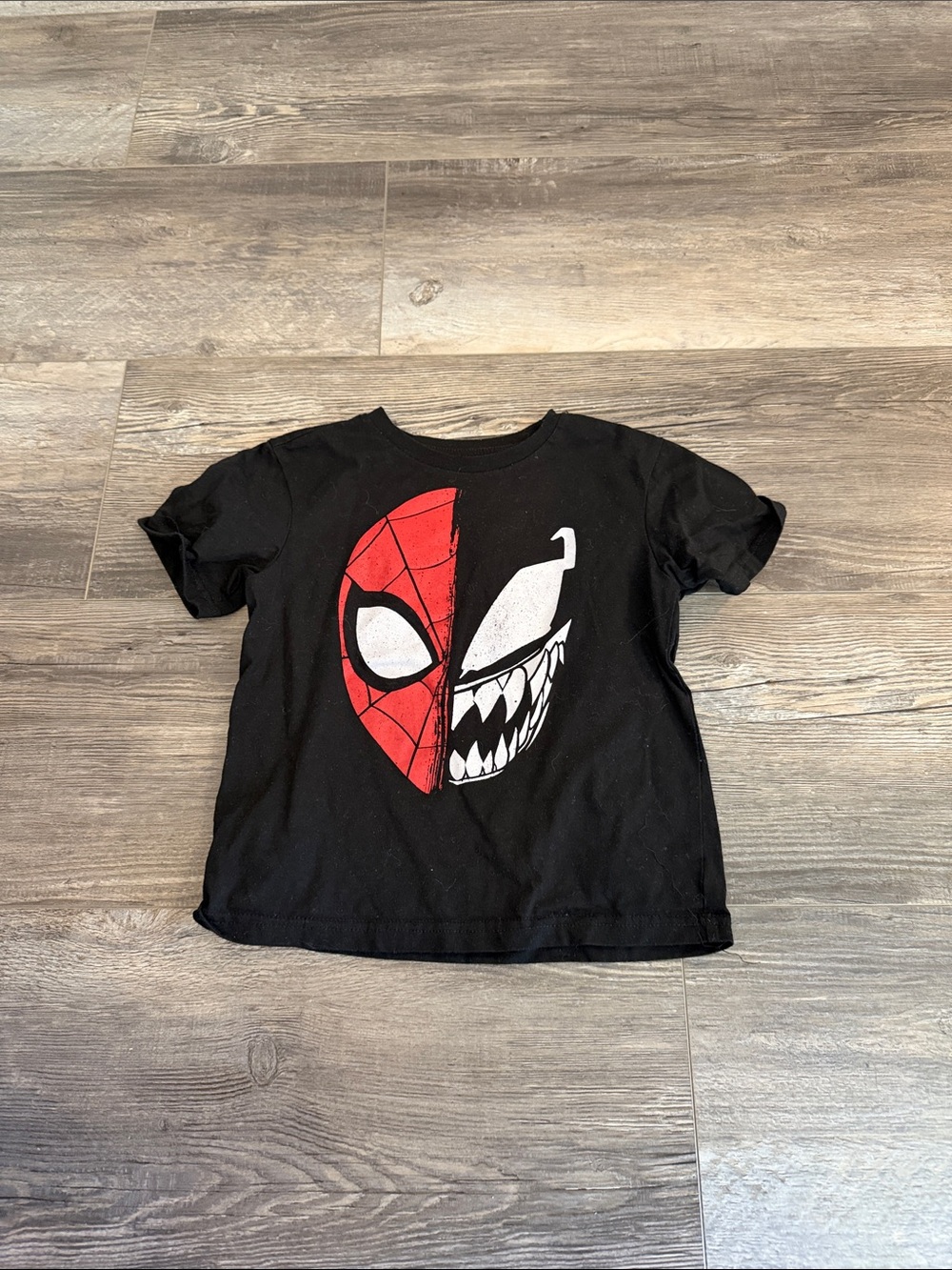 Marvel Black Spider-Man/Venom Split Graphic Tee
